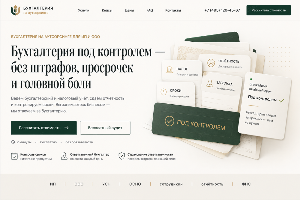 Бухгалтерские услуги