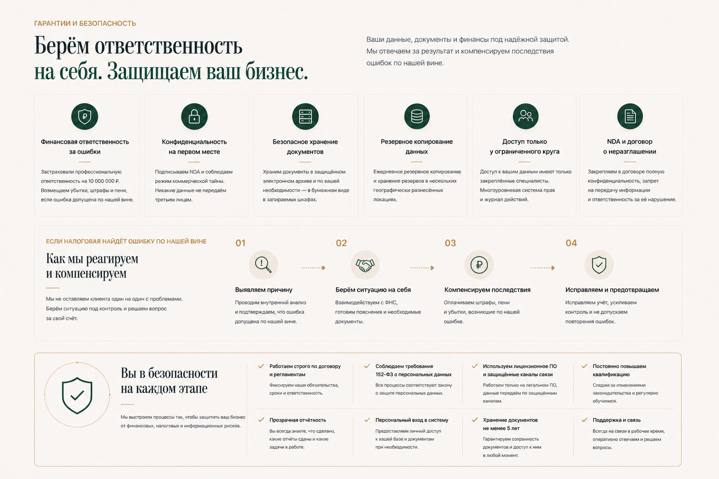 Готовый продающий сайт для бухгалтерских услуг — версия для ПК, экран 8