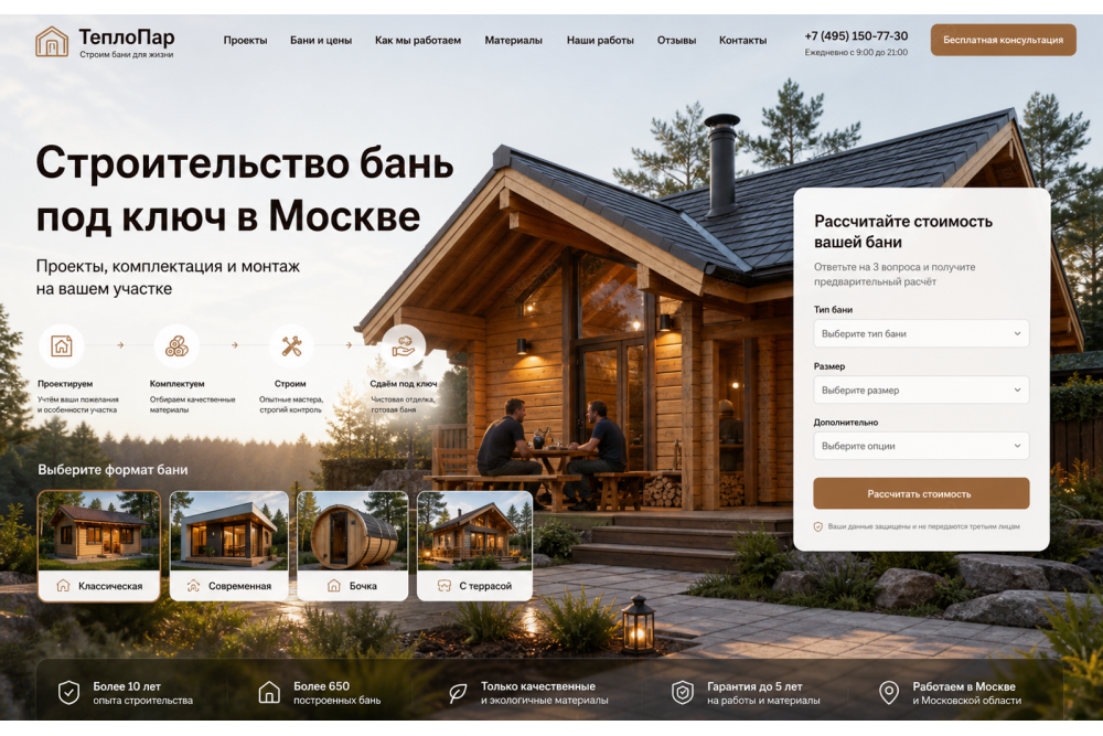 Строительство бань