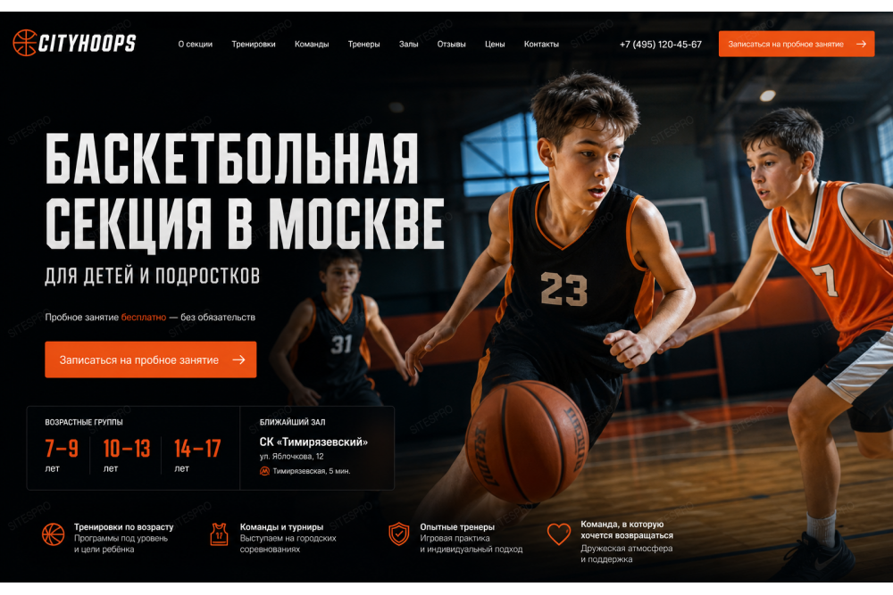 Баскетбольная секция