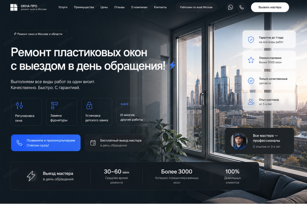 Ремонт окон