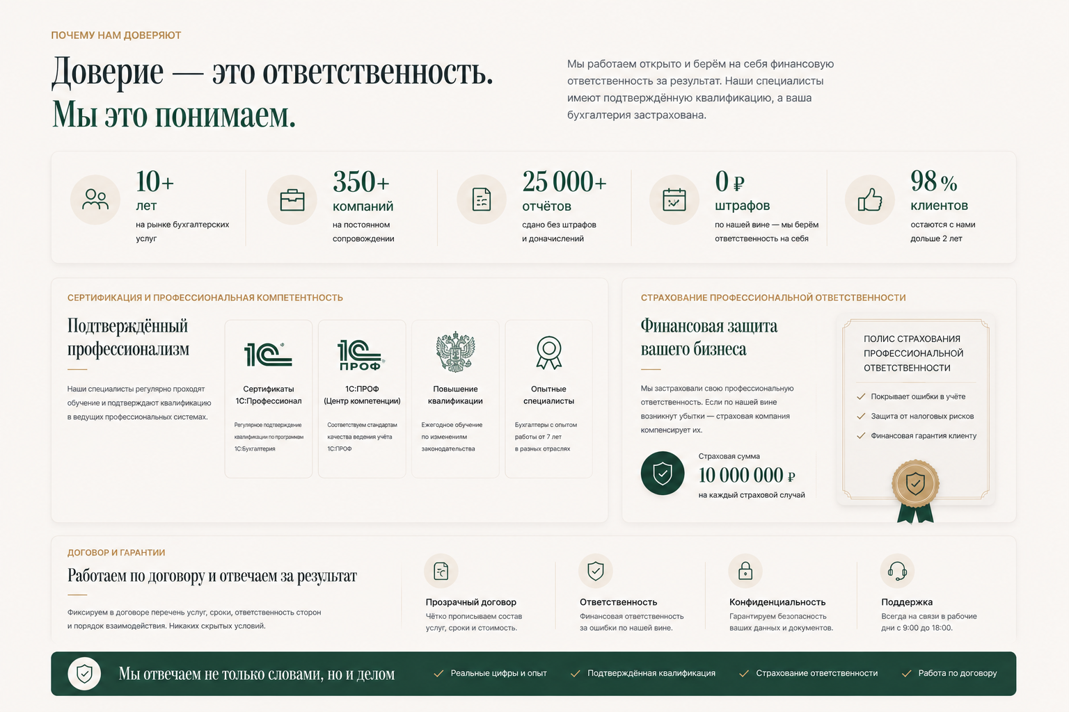 Бухгалтерские услуги — версия для ПК, экран 5