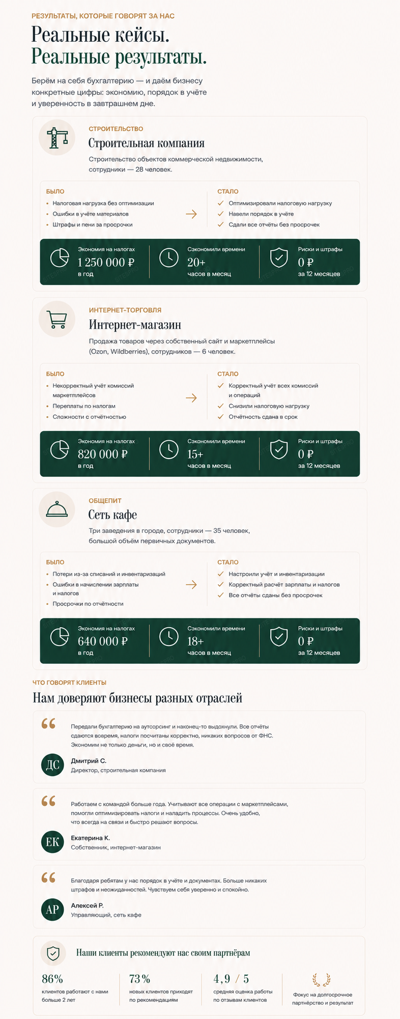 Бухгалтерские услуги — версия для телефона, экран 6